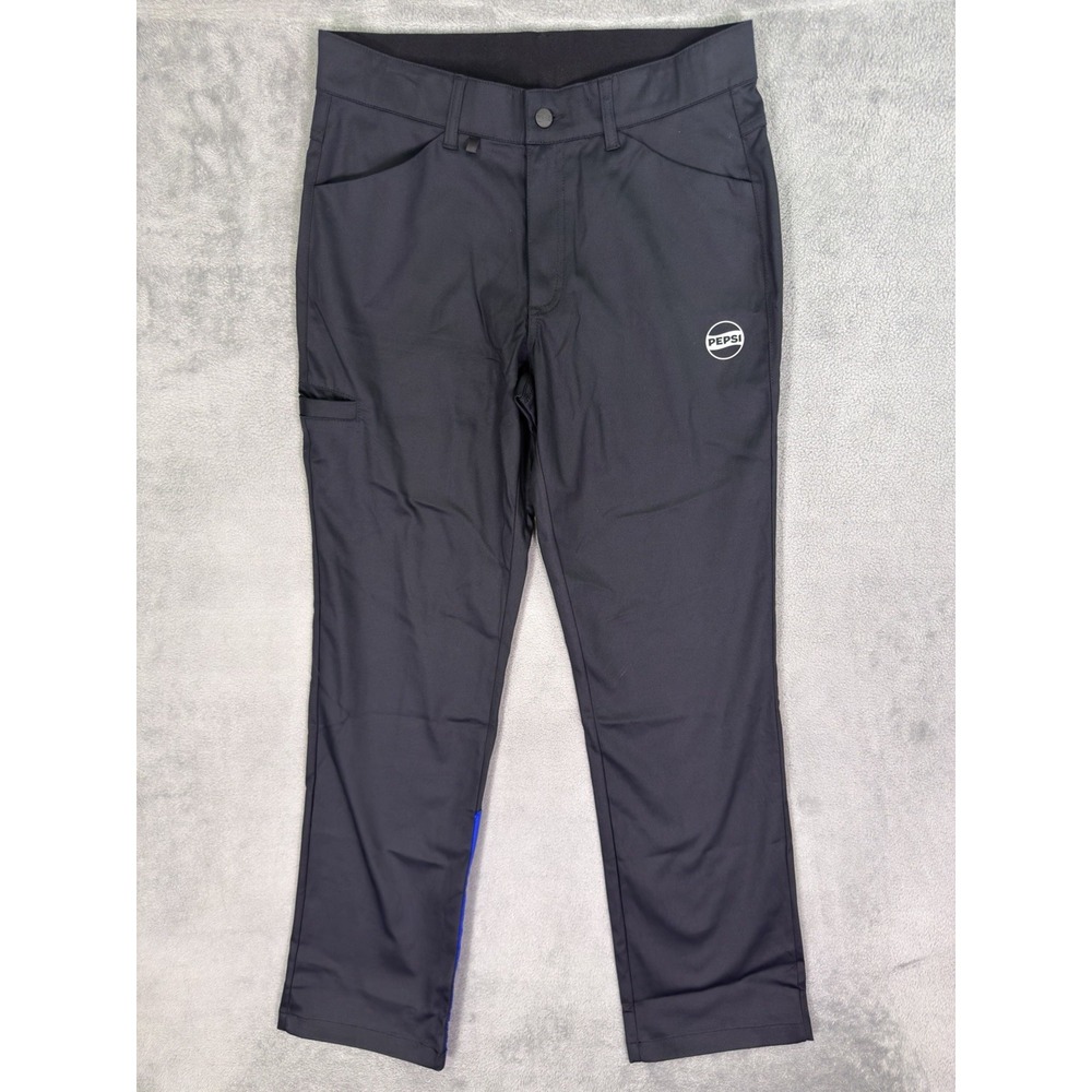 Pepsi Work Pants Mens 32x32 Employee Uniform Chino Black Straight Leg Workwear